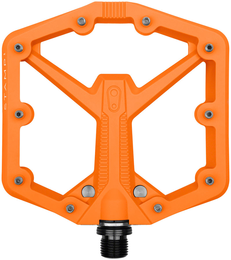 Crankbrothers Stamp 1 Gen 2 Pedals - Platform, Composite, 9/16", Orange, Large